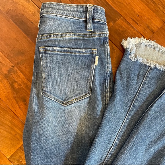 Nature Denim- SZ 3/25 High Rise Flare Raw Hem - Picture 9 of 13